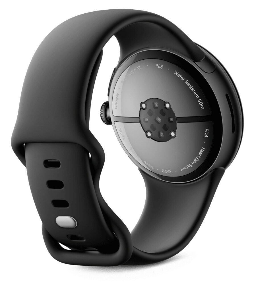 ساعت هوشمند گوگل مدل Pixel Watch 3 - 45mm رنگ مشکی مات با بند اکتیو Obsidian