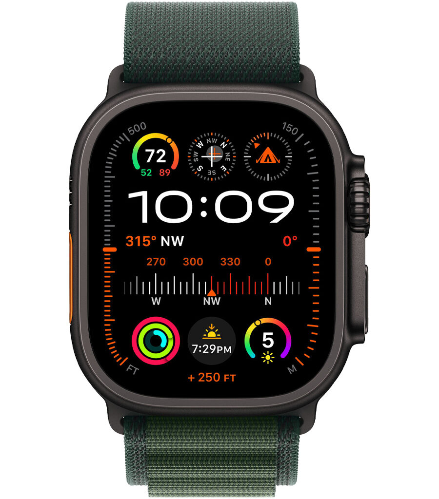 ساعت هوشمند اپل مدل Watch Ultra 2 Black Titanium 49mm بند Alpine Loop