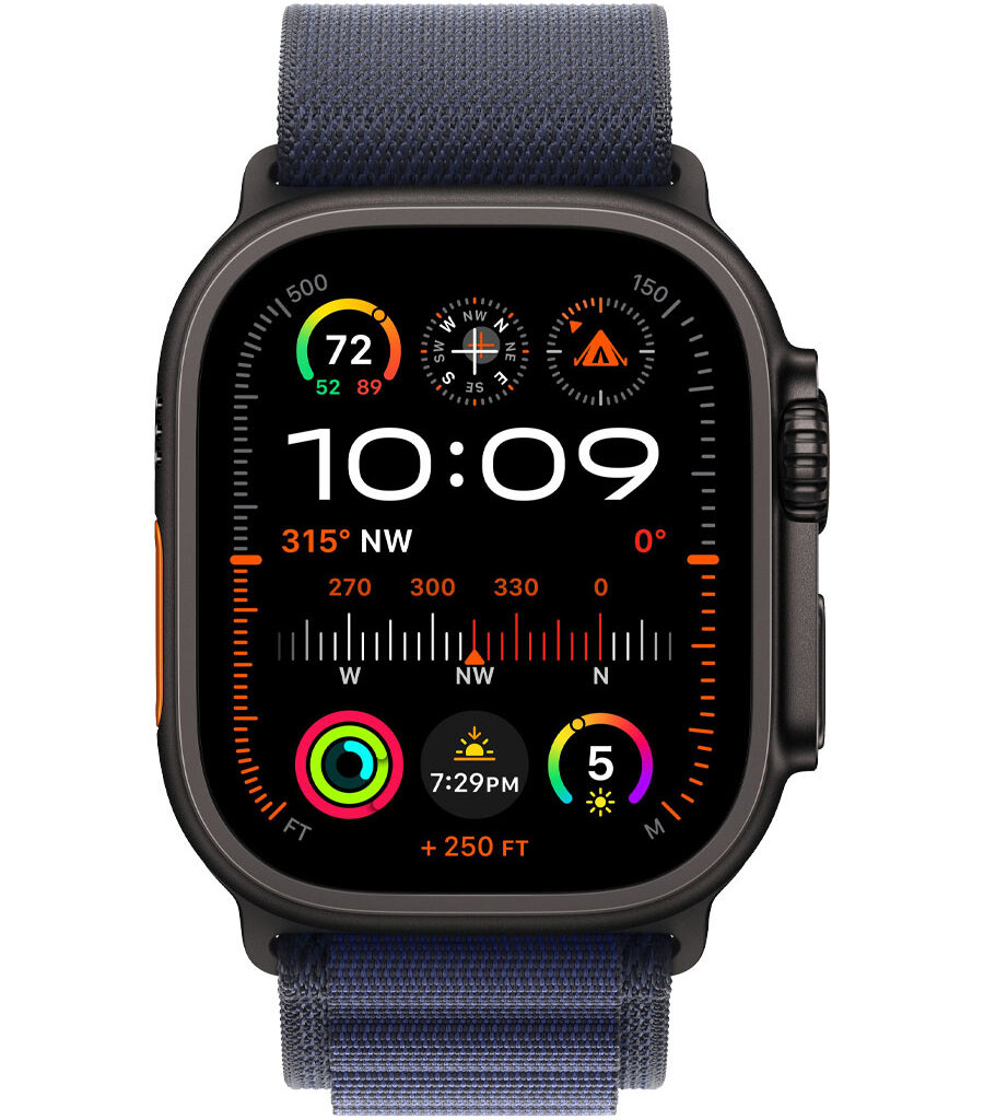 ساعت هوشمند اپل مدل Watch Ultra 2 Black Titanium 49mm بند Alpine Loop