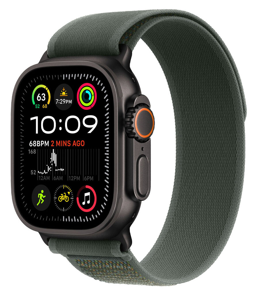 ساعت هوشمند اپل مدل Watch Ultra 2 Black Titanium 49mm بند Milanese Loop