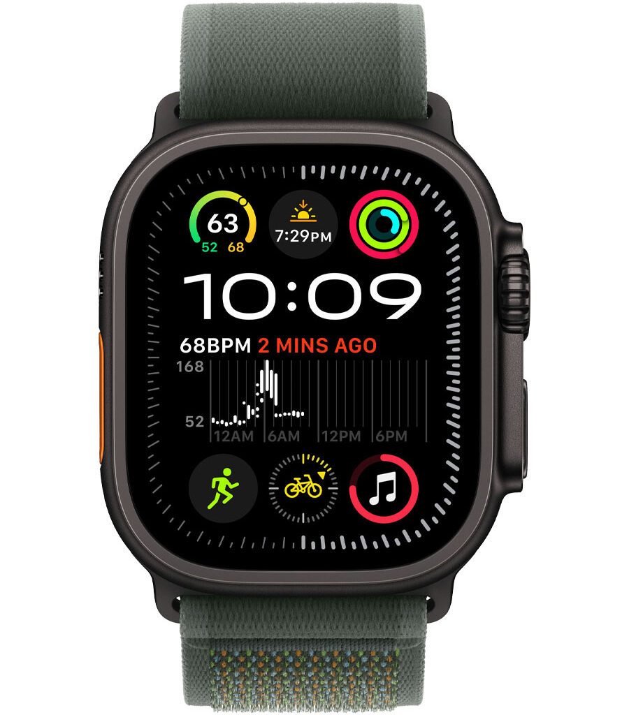 ساعت هوشمند اپل مدل Watch Ultra 2 Black Titanium 49mm بند Milanese Loop