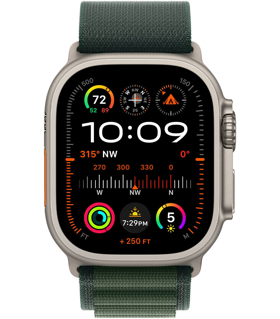 ساعت هوشمند اپل مدل Watch Ultra 2 Natural Titanium 49mm با بند Alpine Loop