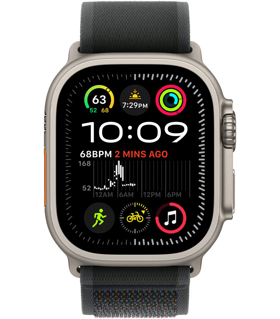 ساعت هوشمند اپل مدل Watch Ultra 2 Natural Titanium 49mm با بند Trail Loop