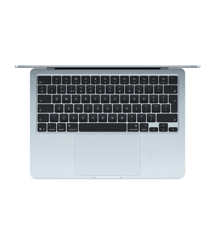لپ تاپ Apple مدل MacBook Air (MC6V4) 13.6-inch 2025 M4 Blue Sky حافظه 512 و رم 24 گیگابایت رنگ آبی آسمانی