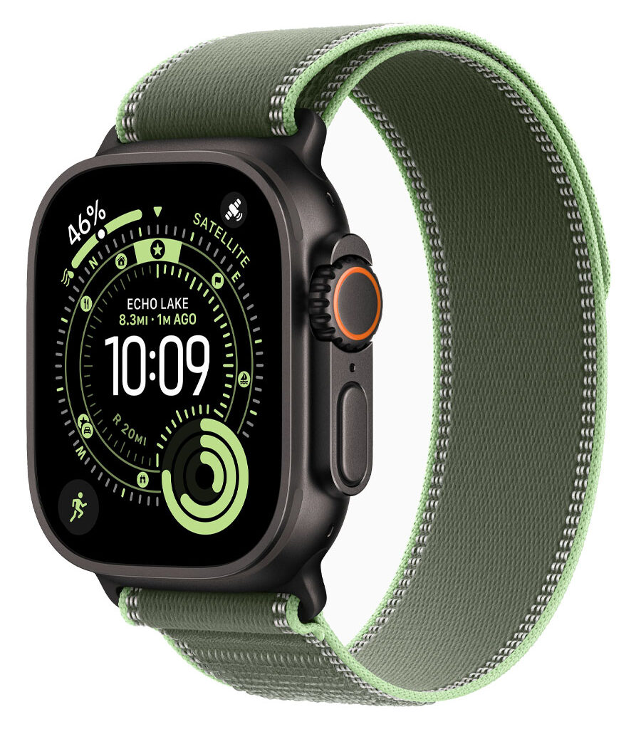 ساعت هوشمند اپل مدل Watch Ultra 3 Black Titanium 49mm بند Trail Loop